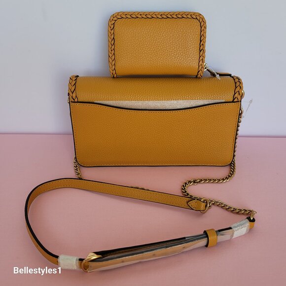 COACH Small Tabby Chain Clutch With Braided Trim & Matching Small Card Case SET⭐ - Picture 6 of 16